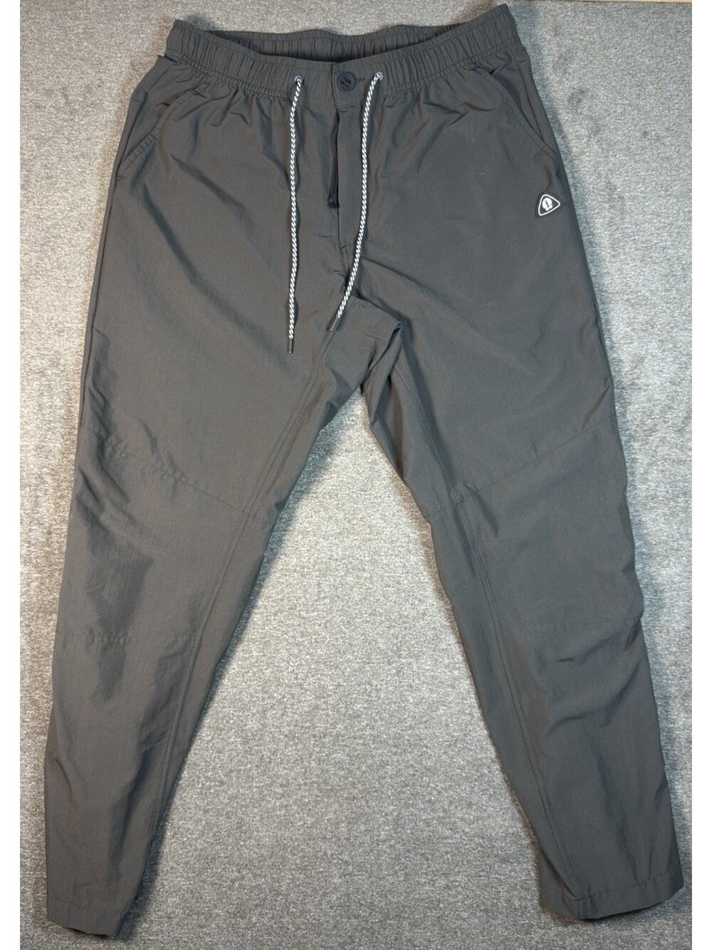 Men's Gray Chinos - Elastic Waist Drawstring